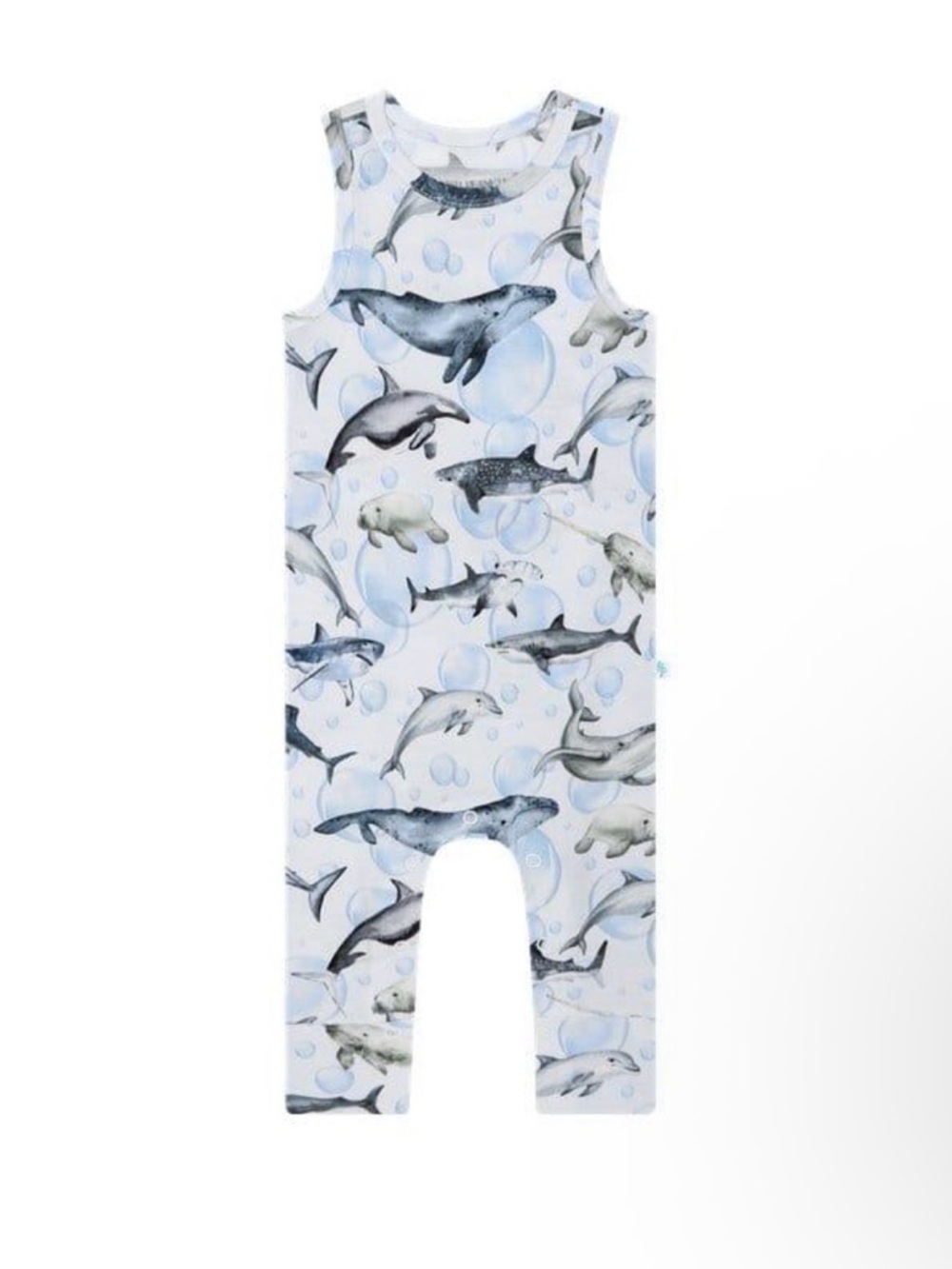 Posh Peanut Bamboo Racerback Sharkly Romper